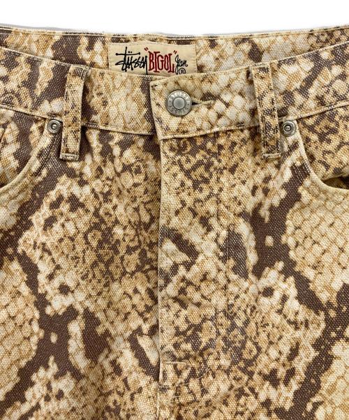 stussy（ステューシー）stussy (ステューシー) Washed Canvas Big OL / ウォッシュド キャンバス ビッグ デニム ベージュ サイズ:28の古着・服飾アイテム