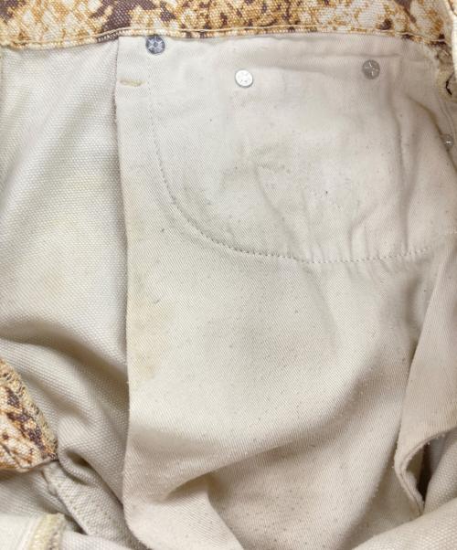 stussy（ステューシー）stussy (ステューシー) Washed Canvas Big OL / ウォッシュド キャンバス ビッグ デニム ベージュ サイズ:28の古着・服飾アイテム