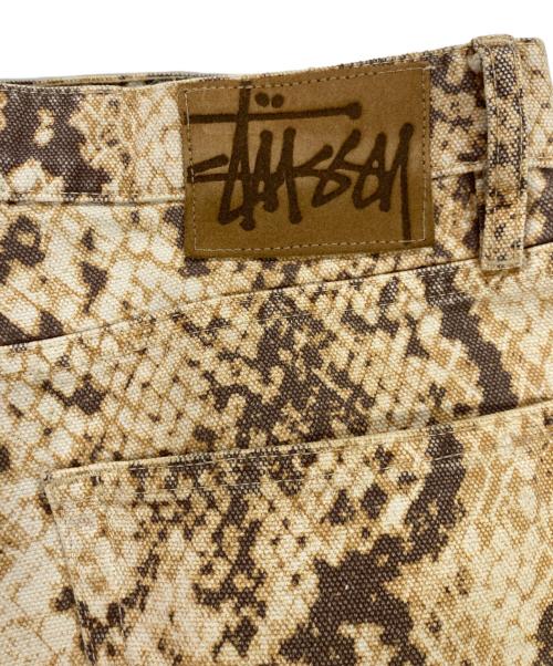 stussy（ステューシー）stussy (ステューシー) Washed Canvas Big OL / ウォッシュド キャンバス ビッグ デニム ベージュ サイズ:28の古着・服飾アイテム