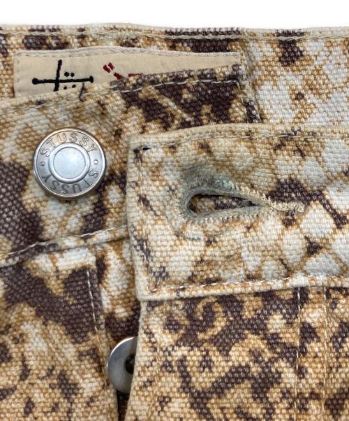 stussy（ステューシー）stussy (ステューシー) Washed Canvas Big OL / ウォッシュド キャンバス ビッグ デニム ベージュ サイズ:28の古着・服飾アイテム