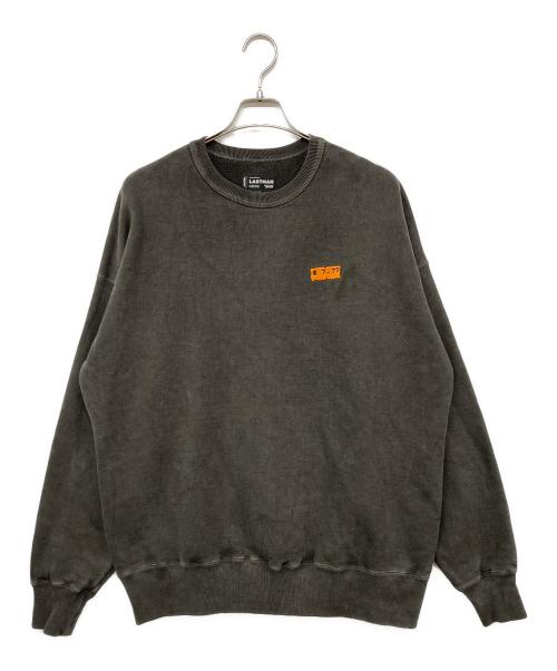 LASTMAN（ラストマン）LASTMAN (ラストマン) CREW NECK SWEAT / 刺繍デザイン クルーネック スウェット 242LM-CT17  ブラック サイズ:Lの古着・服飾アイテム