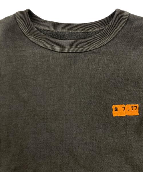 LASTMAN（ラストマン）LASTMAN (ラストマン) CREW NECK SWEAT / 刺繍デザイン クルーネック スウェット 242LM-CT17  ブラック サイズ:Lの古着・服飾アイテム