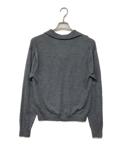 6(ROKU) BEAUTY&YOUTH（ロク ビューティーアンドユース）6(ROKU) BEAUTY&YOUTH (ロク ビューティーアンドユース) スキッパーニット グレー サイズ:FREEの古着・服飾アイテム