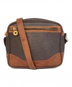 LOEWEロエベ）の古着「OLD LOEWE アナグラム レザー ショルダーバッグ」｜ブラウン