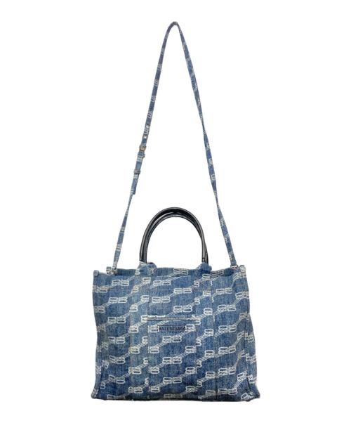 BALENCIAGA（バレンシアガ）BALENCIAGA (バレンシアガ) HARDWARE TOTE / ハードウェア トートバッグ ブルー ネイビーの古着・服飾アイテム