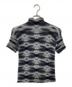 ISSEY MIYAKE FETEイッセイミヤケフェット）の古着「総柄プリーツTEE」｜グレー
