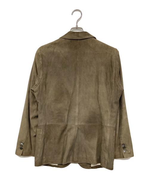 Cinquanta（チンクワンタ）Cinquanta (チンクワンタ) ゴートスウェードテーラードジャケット ブラウン サイズ:44の古着・服飾アイテム