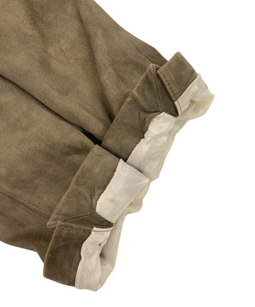 Cinquanta（チンクワンタ）Cinquanta (チンクワンタ) ゴートスウェードテーラードジャケット ブラウン サイズ:44の古着・服飾アイテム