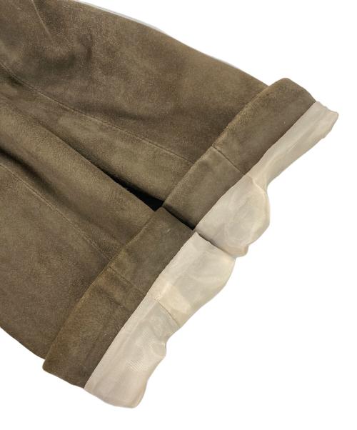 Cinquanta（チンクワンタ）Cinquanta (チンクワンタ) ゴートスウェードテーラードジャケット ブラウン サイズ:44の古着・服飾アイテム