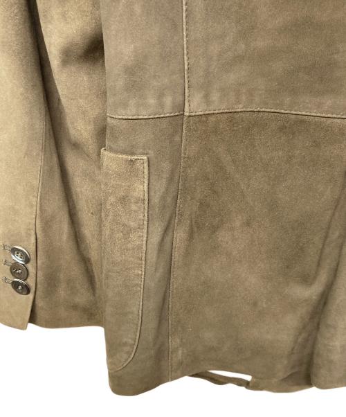 Cinquanta（チンクワンタ）Cinquanta (チンクワンタ) ゴートスウェードテーラードジャケット ブラウン サイズ:44の古着・服飾アイテム