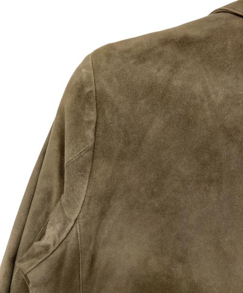 Cinquanta（チンクワンタ）Cinquanta (チンクワンタ) ゴートスウェードテーラードジャケット ブラウン サイズ:44の古着・服飾アイテム