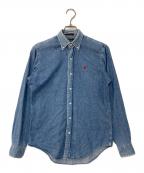 POLO RALPH LAURENポロ・ラルフローレン）の古着「80`Sボタンダウンデニムシャツ」｜インディゴ