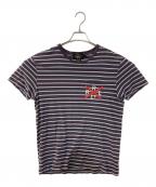 RRLダブルアールエル）の古着「ボーダーポケットTEE」｜ネイビー