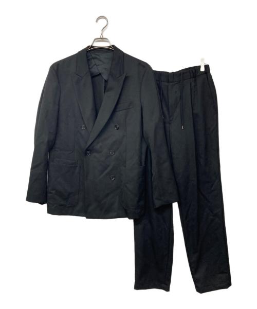 CABAN（キャバン）CABaN (キャバン) ウールギャバジンダブルセットアップ ブラック サイズ:Mの古着・服飾アイテム
