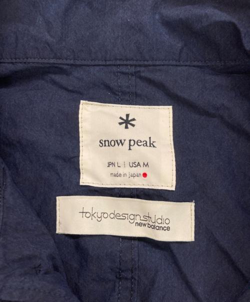 Snow peak（スノーピーク）Snow peak (スノーピーク) NEW BALANCE (ニューバランス) INDIGO C/N TSUNAGI ネイビー サイズ:Lの古着・服飾アイテム