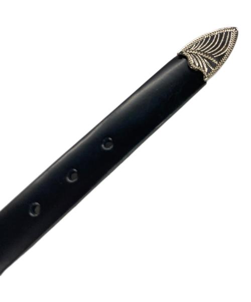 TOGA PULLA（トーガ プルラ）TOGA PULLA (トーガ プルラ) Leather nylon tape belt / レザー ナイロン テープベルト ブラックの古着・服飾アイテム