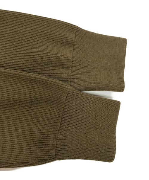 MONCLER（モンクレール）MONCLER (モンクレール) MAGLIONE / マッリオーネ ニット切替キルティングダウンジャケット カーキ サイズ:Lの古着・服飾アイテム