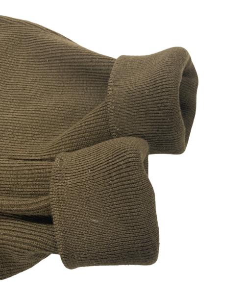 MONCLER（モンクレール）MONCLER (モンクレール) MAGLIONE / マッリオーネ ニット切替キルティングダウンジャケット カーキ サイズ:Lの古着・服飾アイテム