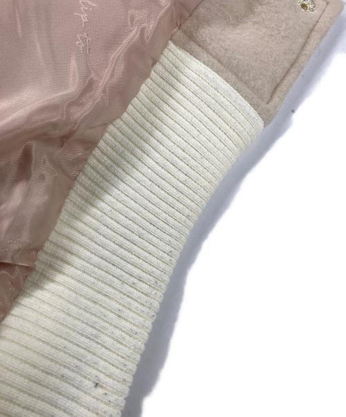 HER LIP TO（ハーリップトゥ）HER LIP TO (ハーリップトゥ) H Logo Varsity Jacket ベージュ サイズ:Mの古着・服飾アイテム