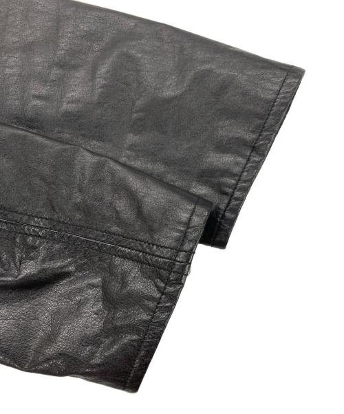 JIL SANDER（ジルサンダー）JIL SANDER (ジルサンダー) リバーシブルレザーナイロンジャケット ブラック サイズ:48の古着・服飾アイテム