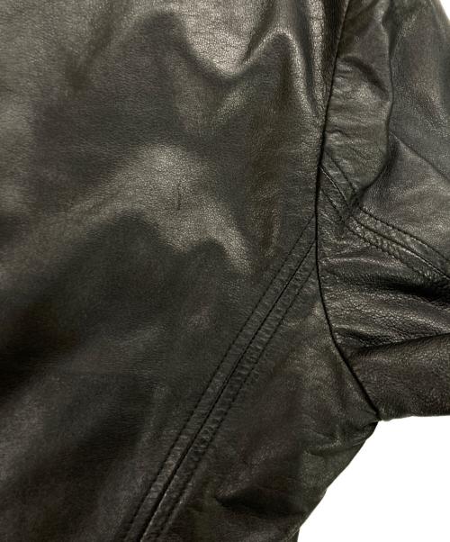 JIL SANDER（ジルサンダー）JIL SANDER (ジルサンダー) リバーシブルレザーナイロンジャケット ブラック サイズ:48の古着・服飾アイテム