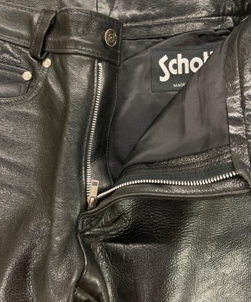 Schott（ショット）Schott (ショット) レザーパンツ ブラック サイズ:76cm (W30)の古着・服飾アイテム