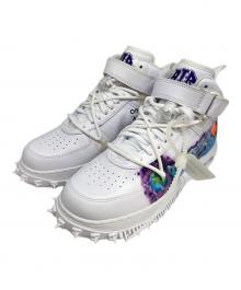 OFFWHITE×NIKE（オフホワイト×ナイキ）の古着「Air Force 1 Mid "Graffiti" / エアフォース1ミッド "グラフィティ"」｜ホワイト