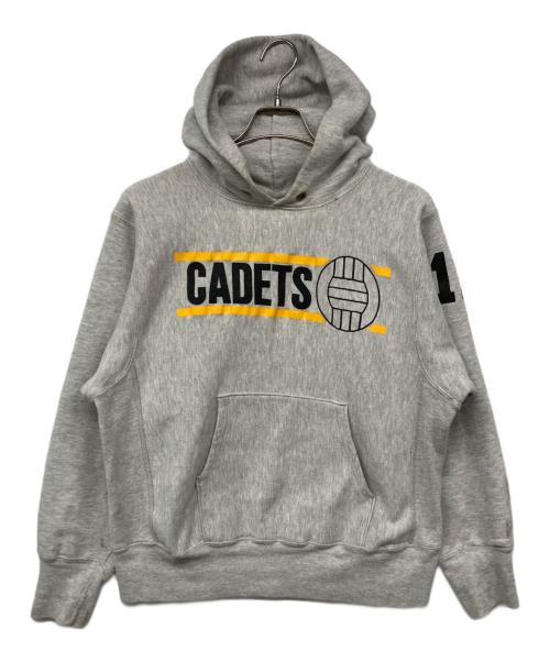 Champion（チャンピオン）Champion (チャンピオン) 80`S reverse weave warmup hoodie / 80`Sリバースフーディ グレー サイズ:Mの古着・服飾アイテム