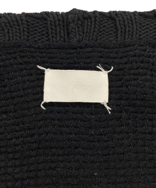 Maison Martin Margiela（メゾンマルタンマルジェラ）Maison Martin Margiela (メゾンマルタンマルジェラ) モヘヤニットカーデベスト ブラック サイズ:Sの古着・服飾アイテム