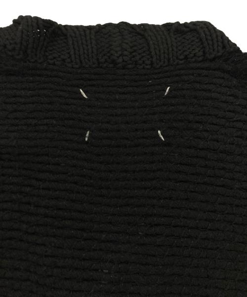 Maison Martin Margiela（メゾンマルタンマルジェラ）Maison Martin Margiela (メゾンマルタンマルジェラ) モヘヤニットカーデベスト ブラック サイズ:Sの古着・服飾アイテム