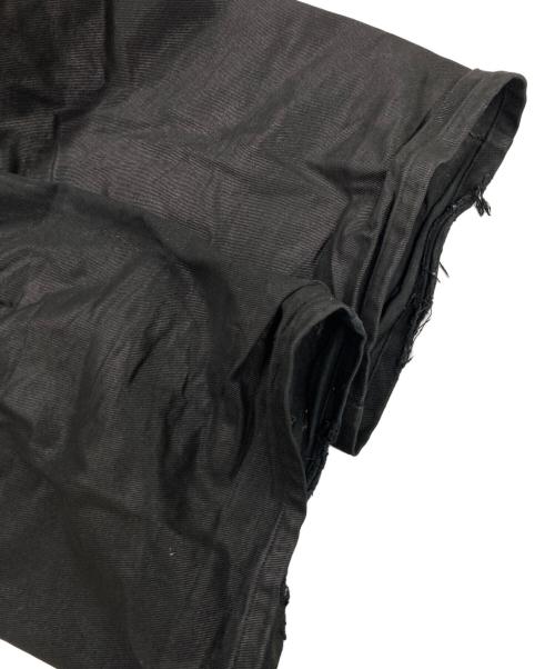 PROJECT G/R（プロジェクト ジーアール）PROJECT G/R (プロジェクト ジーアール) COATED BIKER ARMOURED FLARE コーティングパンツ ブラック サイズ:3の古着・服飾アイテム