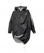 PUMA×ANREALAGEプーマ×アンリアレイジ）の古着「2 IN 1 LONG COAT フーデッドロングコート」｜ブラック
