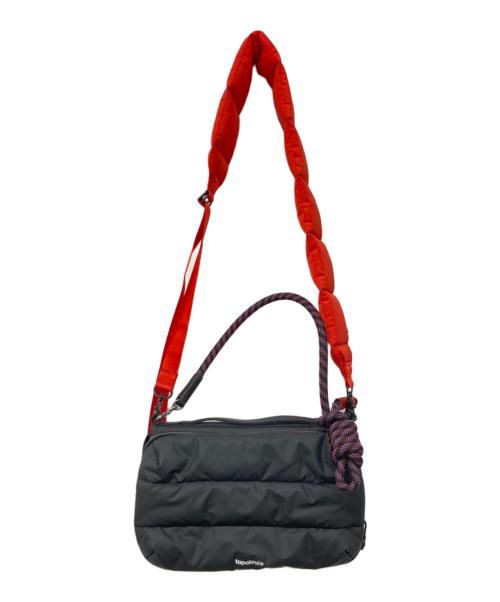 TOPOLOGIE（トポロジー）TOPOLOGIE (トポロジー) Bottle Sacoche Large / ボトルサコッシュ ラージ  ブラック×オレンジの古着・服飾アイテム