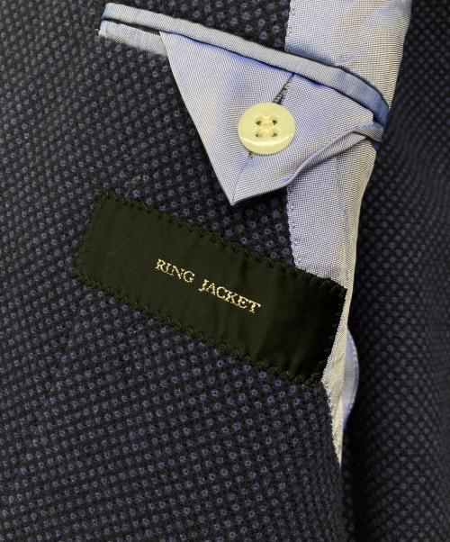 RING JACKET（リングジャケット）RING JACKET (リングジャケット) RT054F22D バーズアイウールテーラードジャケット ネイビー サイズ:44の古着・服飾アイテム