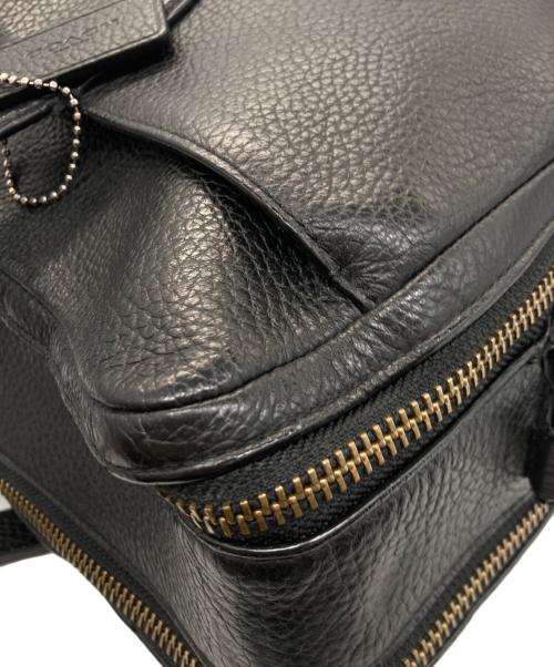 COACH（コーチ）COACH (コーチ) シボレザーブリーフケース ブラックの古着・服飾アイテム