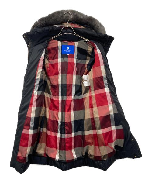 BLUE LABEL CRESTBRIDGE（ブルーレーベルクレストブリッジ）BLUE LABEL CRESTBRIDGE (ブルーレーベルクレストブリッジ) BLUE LABEL CRESTBRIDGE / ファー付き ダウンコート ブラック サイズ:36の古着・服飾アイテム