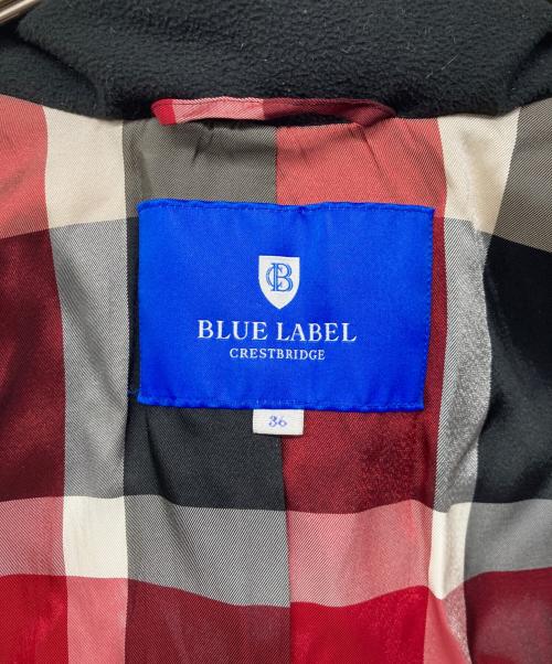 BLUE LABEL CRESTBRIDGE（ブルーレーベルクレストブリッジ）BLUE LABEL CRESTBRIDGE (ブルーレーベルクレストブリッジ) BLUE LABEL CRESTBRIDGE / ファー付き ダウンコート ブラック サイズ:36の古着・服飾アイテム