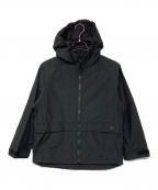 Snow peakスノーピーク）の古着「Light Mountain Cloth Zip Up Parka ライトマウンテンクロスジップアップパーカー ナイロンジャケット」｜ブラック