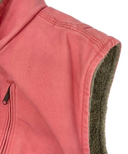 CarHartt（カーハート）CarHartt (カーハート) 裏ボアダックベスト ピンク サイズ:Lの古着・服飾アイテム