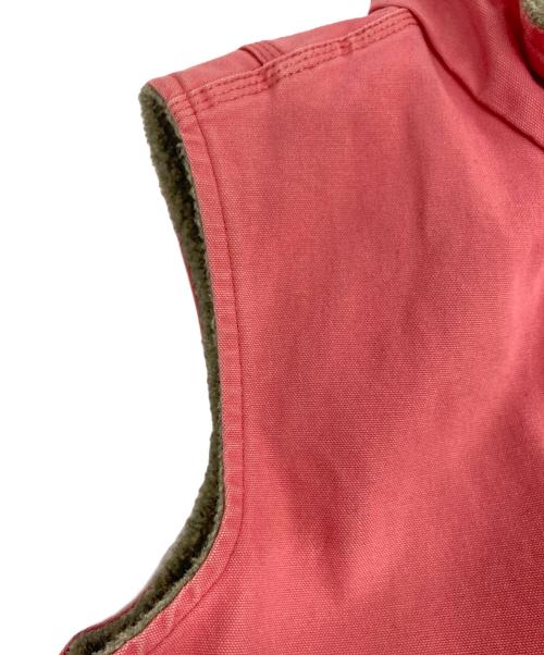 CarHartt（カーハート）CarHartt (カーハート) 裏ボアダックベスト ピンク サイズ:Lの古着・服飾アイテム