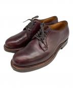 WHEEL ROBEウィールローブ）の古着「WHEEL ROBE PLAIN TOE BLUCHER / プレーントゥ レザーシューズ」｜バーガンディー