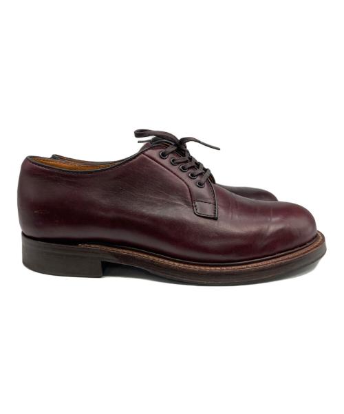 WHEEL ROBE（ウィールローブ）WHEEL ROBE (ウィールローブ) WHEEL ROBE PLAIN TOE BLUCHER / プレーントゥ レザーシューズ バーガンディー サイズ:7Eの古着・服飾アイテム