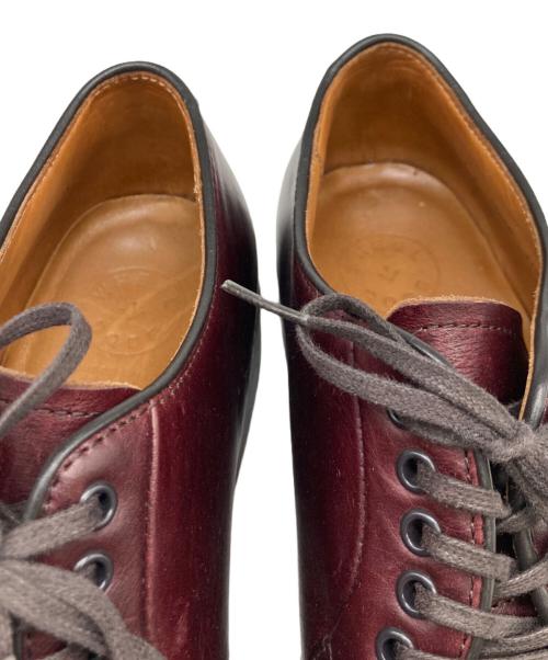 WHEEL ROBE（ウィールローブ）WHEEL ROBE (ウィールローブ) WHEEL ROBE PLAIN TOE BLUCHER / プレーントゥ レザーシューズ バーガンディー サイズ:7Eの古着・服飾アイテム