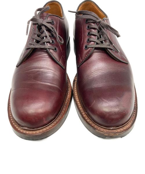 WHEEL ROBE（ウィールローブ）WHEEL ROBE (ウィールローブ) WHEEL ROBE PLAIN TOE BLUCHER / プレーントゥ レザーシューズ バーガンディー サイズ:7Eの古着・服飾アイテム