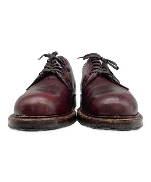 WHEEL ROBE（ウィールローブ）WHEEL ROBE (ウィールローブ) WHEEL ROBE PLAIN TOE BLUCHER / プレーントゥ レザーシューズ バーガンディー サイズ:7Eの古着・服飾アイテム