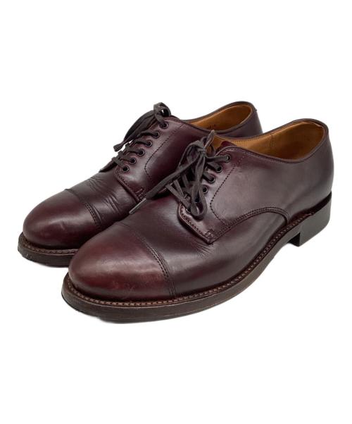 WHEEL ROBE（ウィールローブ）WHEEL ROBE (ウィールローブ) WHEEL ROBE WEINHEIMER STRAIGHT TIP BLUCHER / ワインハイマー  ストレートチップ レザーシューズ バーガンディー サイズ:7 1/2Dの古着・服飾アイテム