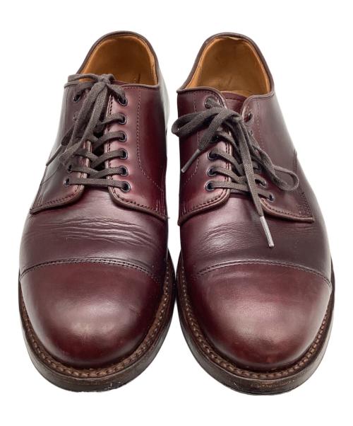 WHEEL ROBE（ウィールローブ）WHEEL ROBE (ウィールローブ) WHEEL ROBE WEINHEIMER STRAIGHT TIP BLUCHER / ワインハイマー  ストレートチップ レザーシューズ バーガンディー サイズ:7 1/2Dの古着・服飾アイテム