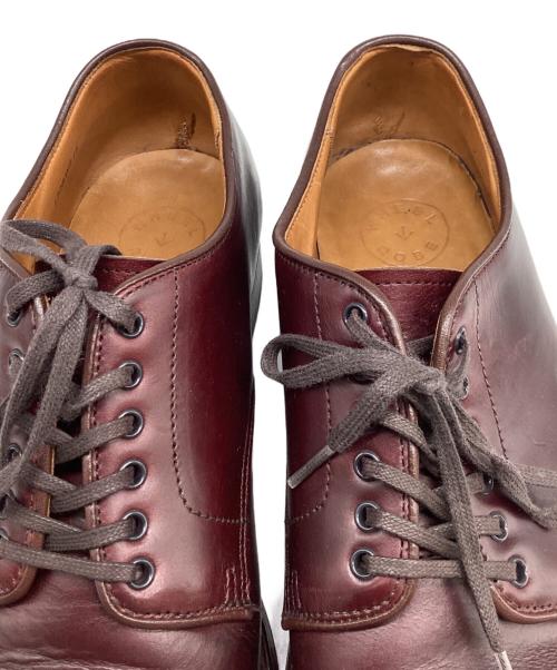 WHEEL ROBE（ウィールローブ）WHEEL ROBE (ウィールローブ) WHEEL ROBE WEINHEIMER STRAIGHT TIP BLUCHER / ワインハイマー  ストレートチップ レザーシューズ バーガンディー サイズ:7 1/2Dの古着・服飾アイテム