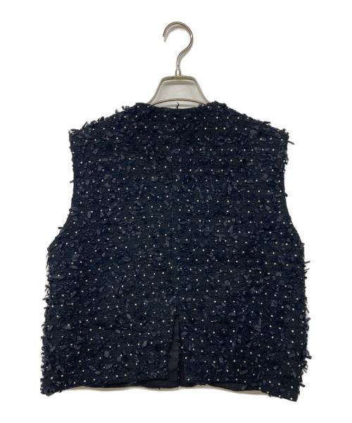 HYEON（ヘヨン）HYEON (ヘヨン) pepper gilet ブラック サイズ:FREEの古着・服飾アイテム