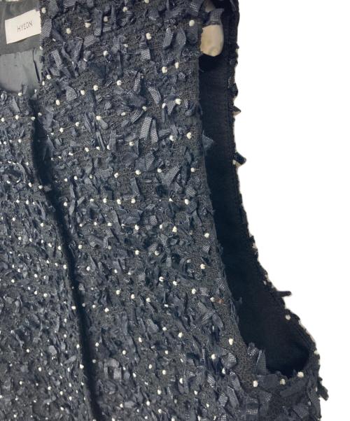 HYEON（ヘヨン）HYEON (ヘヨン) pepper gilet ブラック サイズ:FREEの古着・服飾アイテム